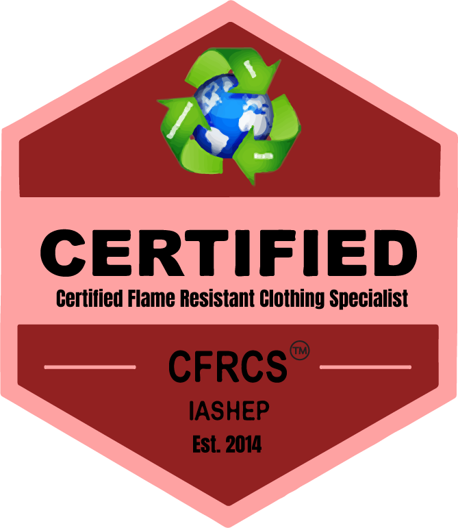 Certified Flame Resistant Clothing Specialist Program (CFRCS) badge